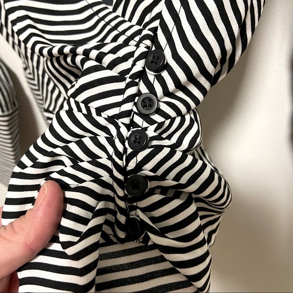 Badgley Mischka Striped Blouse - Picture 7 of 13